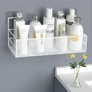 1pc Wall Mount Bathroom Shower Caddy