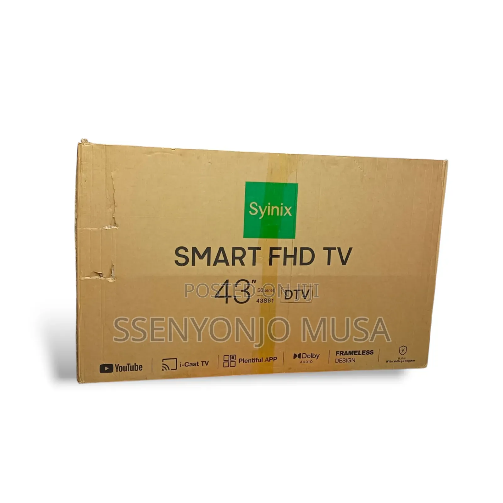 Syinix 43 Inch Frameless Android Smarttv| Free-to-Airdecoder