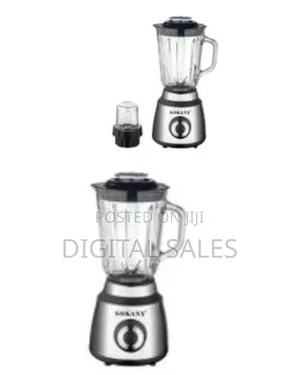 Sokany 2 in 1 Coffee Grinder and 1.5l Glass Jar Blender 800w High Powe