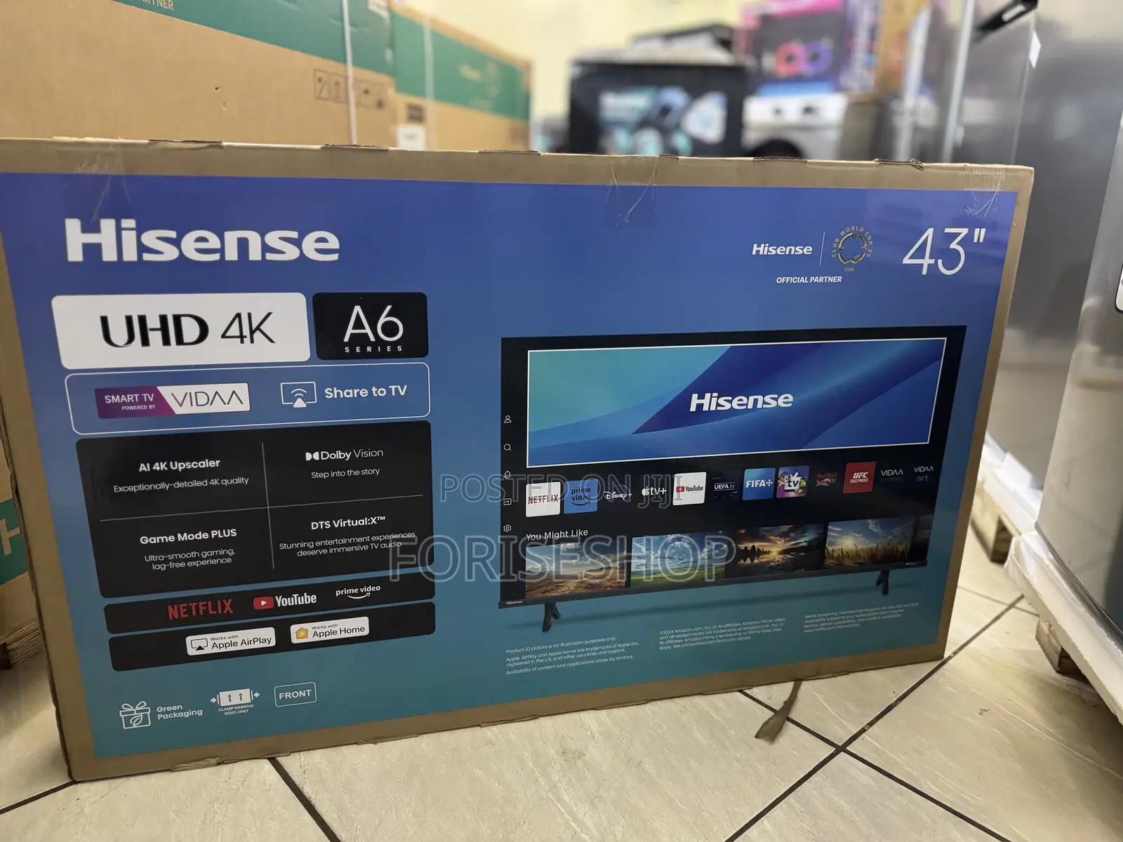 Hisense 43 Smart Vidaa 4k Uhd Frameless With Bluetooth
