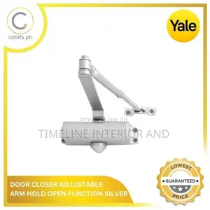 Yale Door Closer – Heavy Duty Automatic Door Closer (Silver)