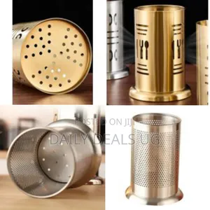 New Style Stainless Steel Golden Cutlery Holder Drainer Spoon Fork