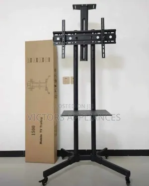 Upright Mobile Tv Stand Trolley