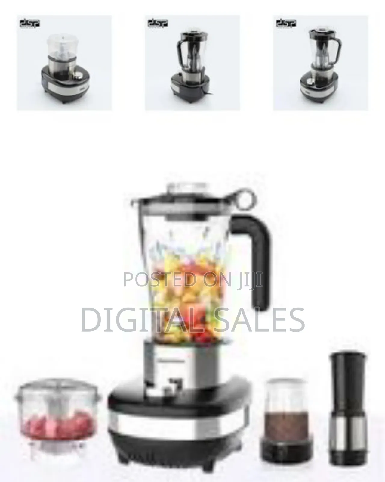 DSP 4-in-1 Unbreakable Jar Food Processor Chopper Kitchen Vegetable