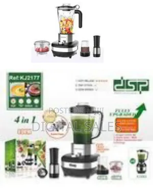 DSP 4-in-1 Unbreakable Jar Food Processor Chopper Kitchen Vegetable