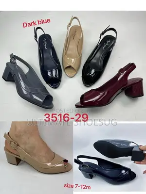 Angel Show Short Heel Peep-Toe Shoes