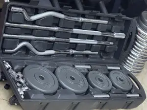 Dumbbell 55 Kg Set Black