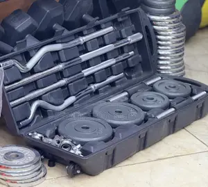 Dumbbell 55 Kg Set Black
