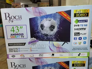 Roch 43" Android Smart Flameless Tv With Inbuilt Free to Air Decoder