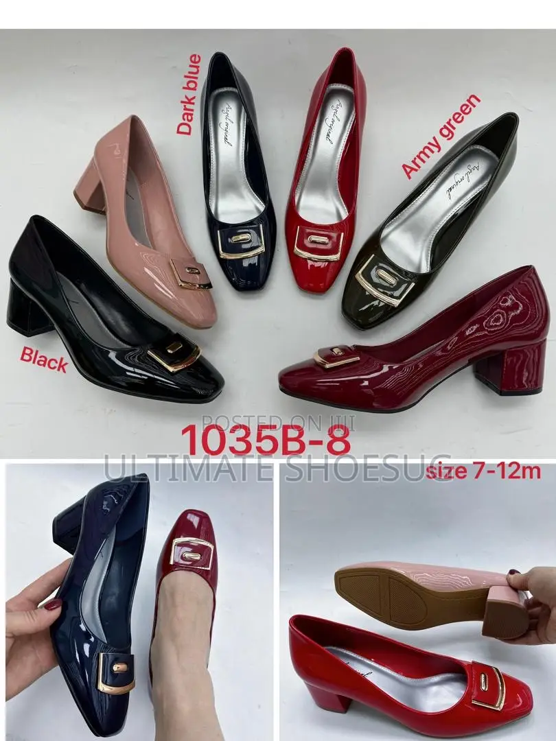 Impo Short Heel Leather Pumps