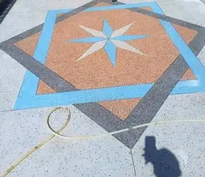 Stylish Terrazzo Floor With Star Design