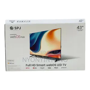 SPJ 43" Smart Flameless Tv With Inbuilt Free to Air Decoder