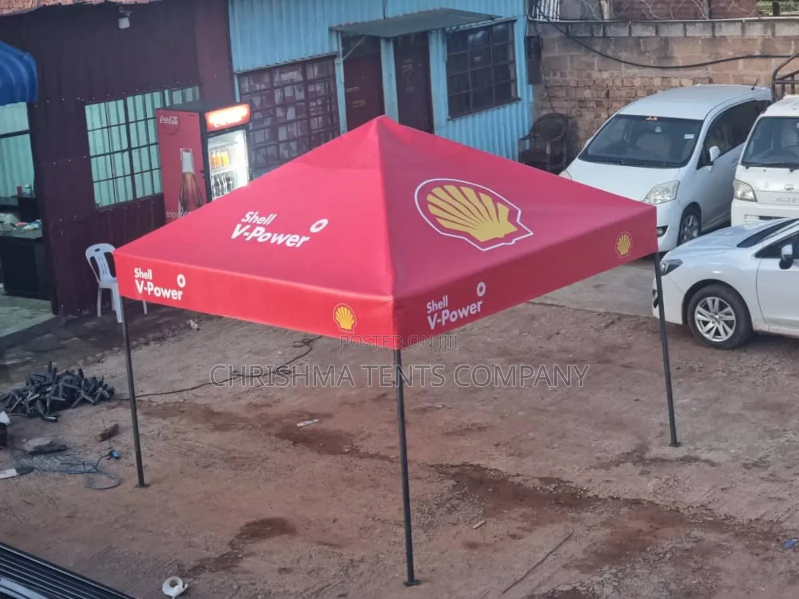 2mx2m Gazebo Tent Red