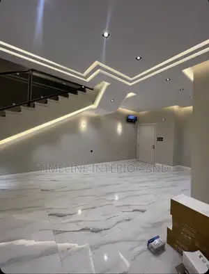 Elegant Gypsum Ceiling Installation – Sleek, Bright Modern