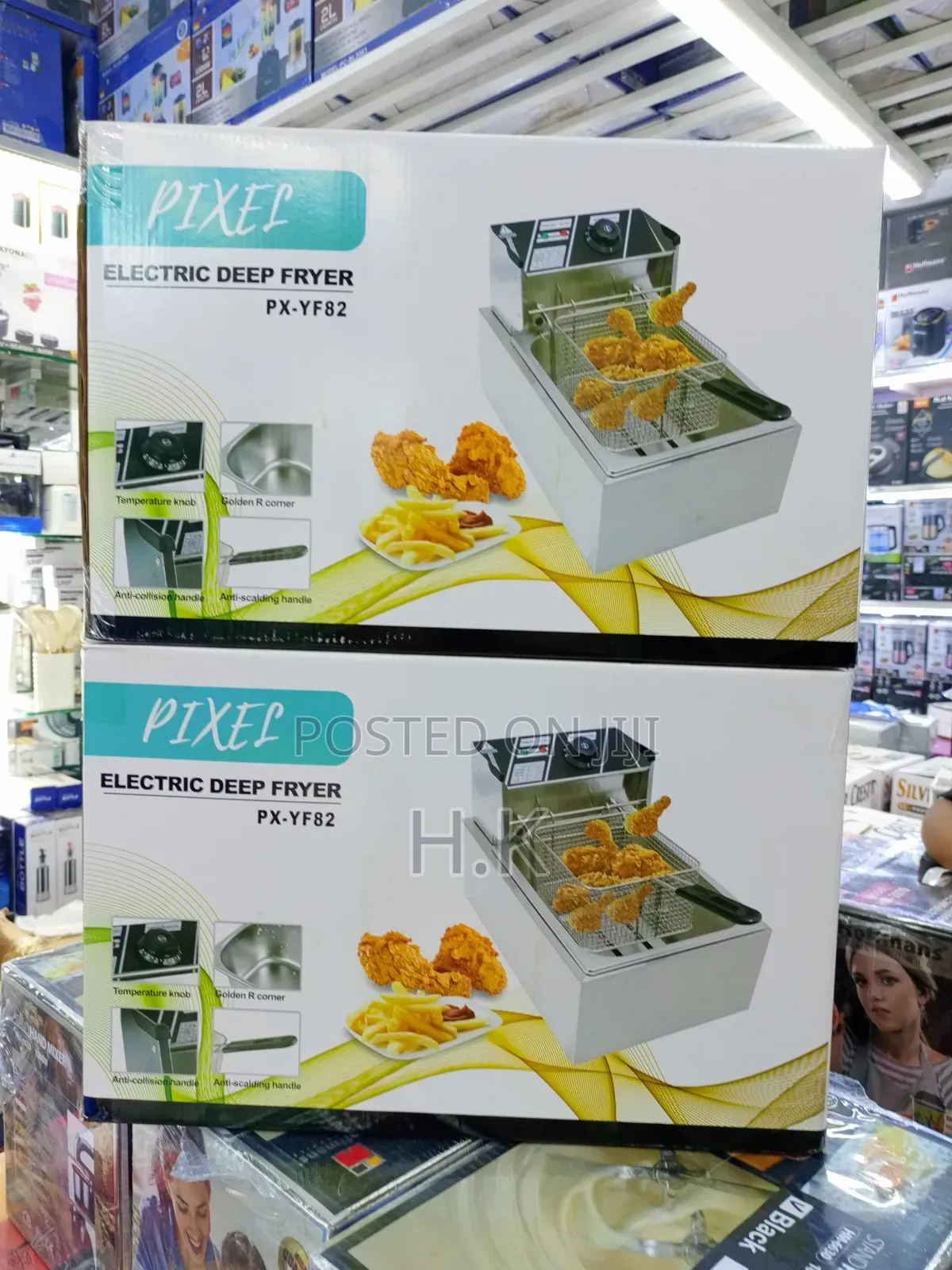 Pixel Electric Deep Fryer, Model Number Px-Yf82.