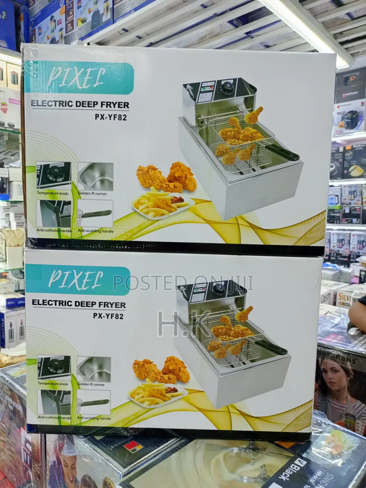 Pixel Electric Deep Fryer, Model Number Px-Yf82.
