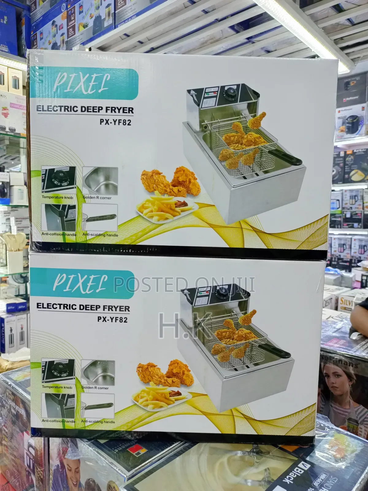 Pixel Electric Deep Fryer, Model Number Px-Yf82.