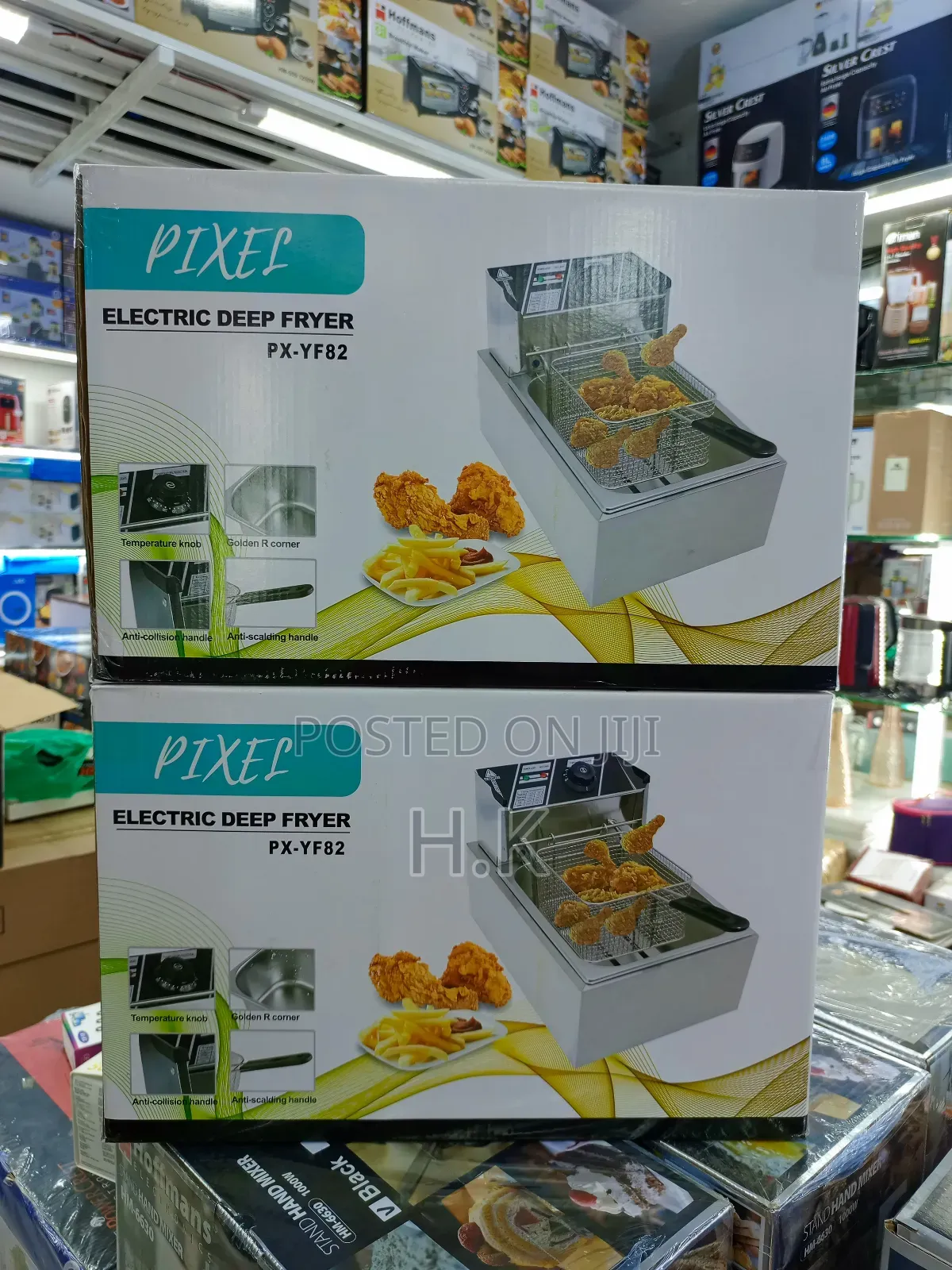 Pixel Electric Deep Fryer, Model Number Px-Yf82.