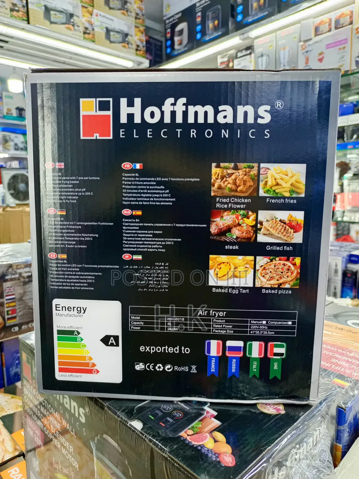 6l Hoffmans Hm-6018 Air Fryer.