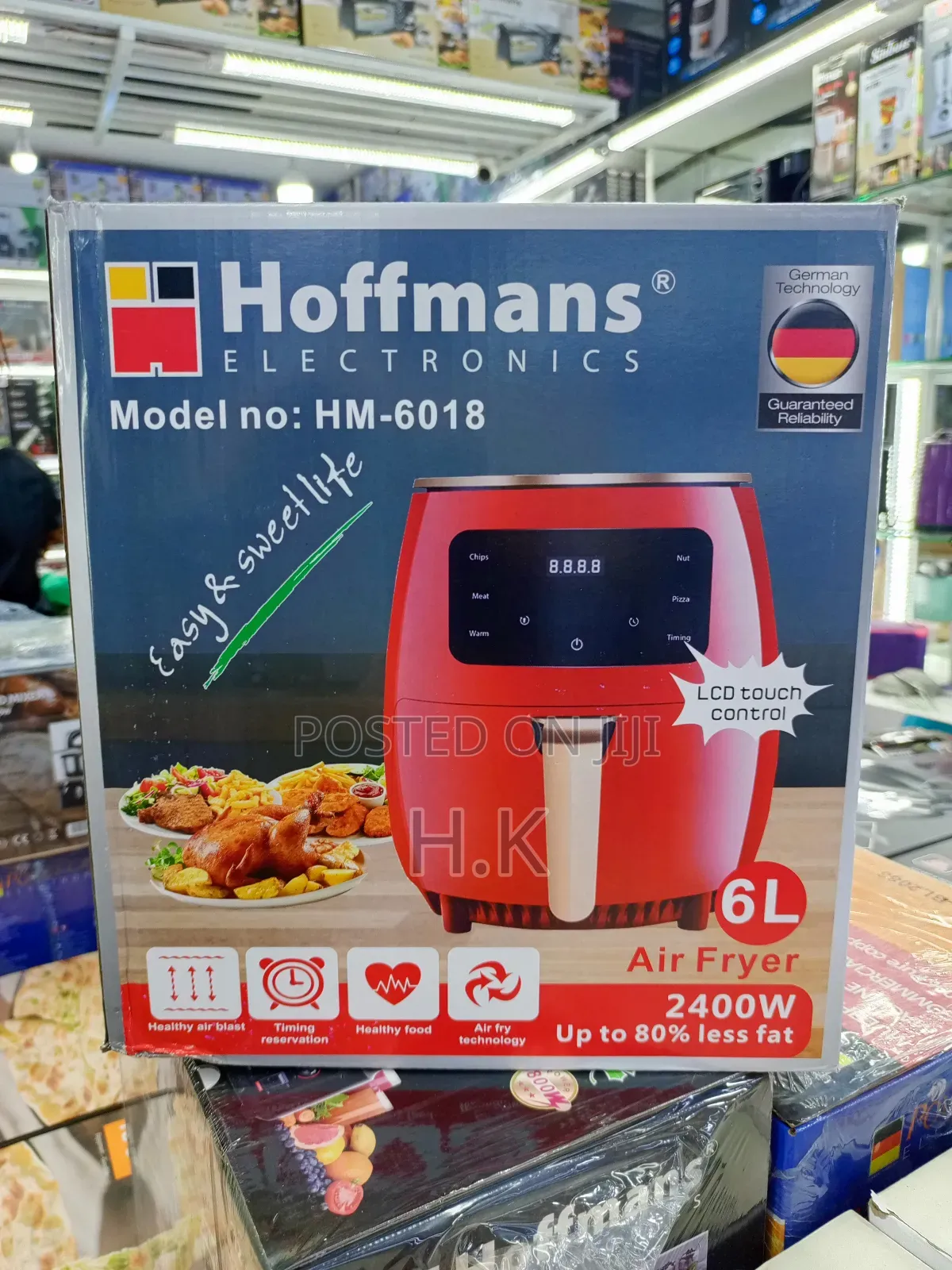 6l Hoffmans Hm-6018 Air Fryer.
