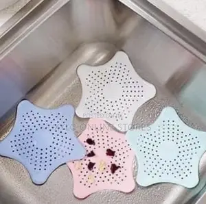 4 Pieces Star Shaped Silicone Sink Strainer