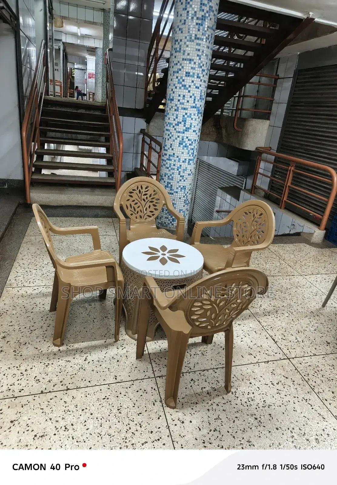 Garden Plastic Chairs and Table Set
