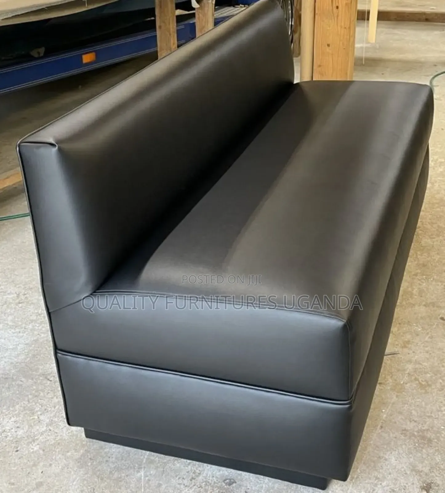 Plain Leathered Waiting Chair
