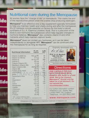 Menopace 30 Caps - For During and After Menopause