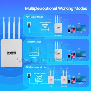 Kuwfi Wifi 6 Outdoor Access Point 3000mbps | 600m Coverage 2.4 +5ghz