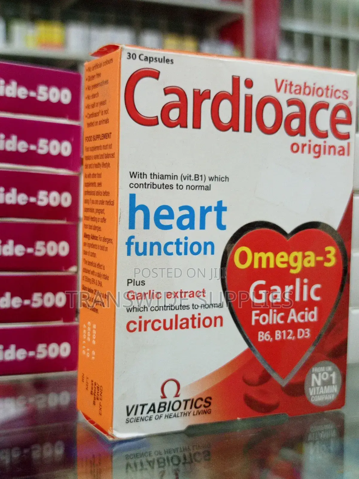 Cardioace Original 30 Capsules - For Normal Heart Functioning