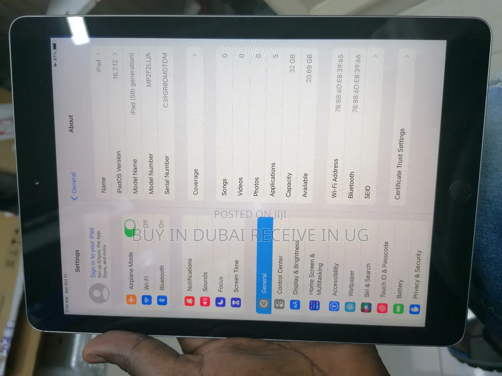 Apple iPad 5 (2022) 32 GB Silver