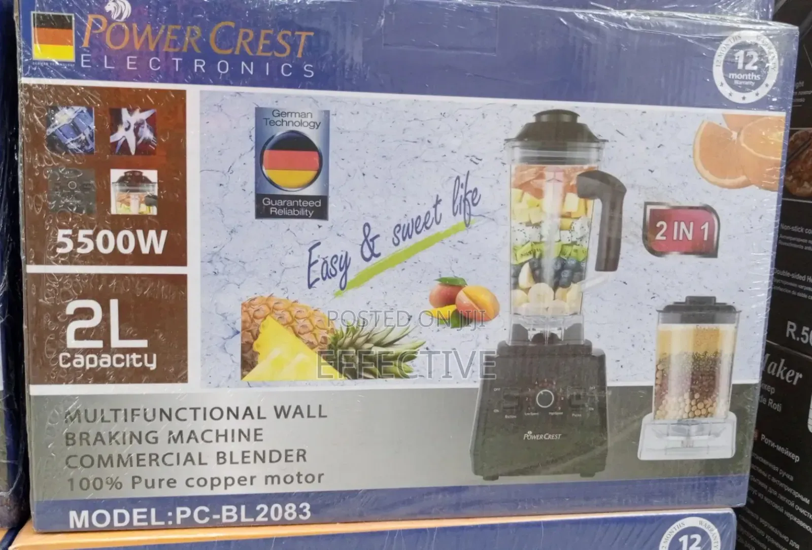 Power Crest 2-in-1 Commercial Blender