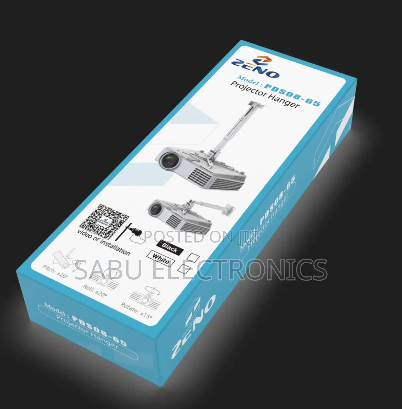 Zeno Adjustable Projector Hanger – Projector Ceiling Wall Mount