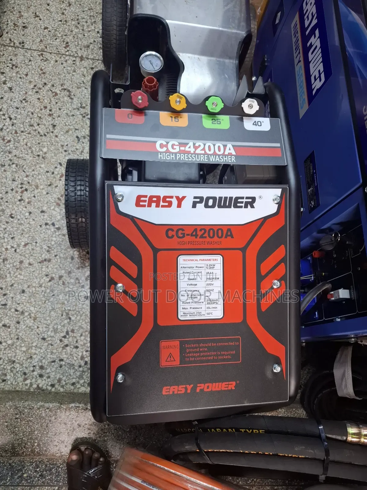 Easy Power Italy High Pressure Washer 4kw