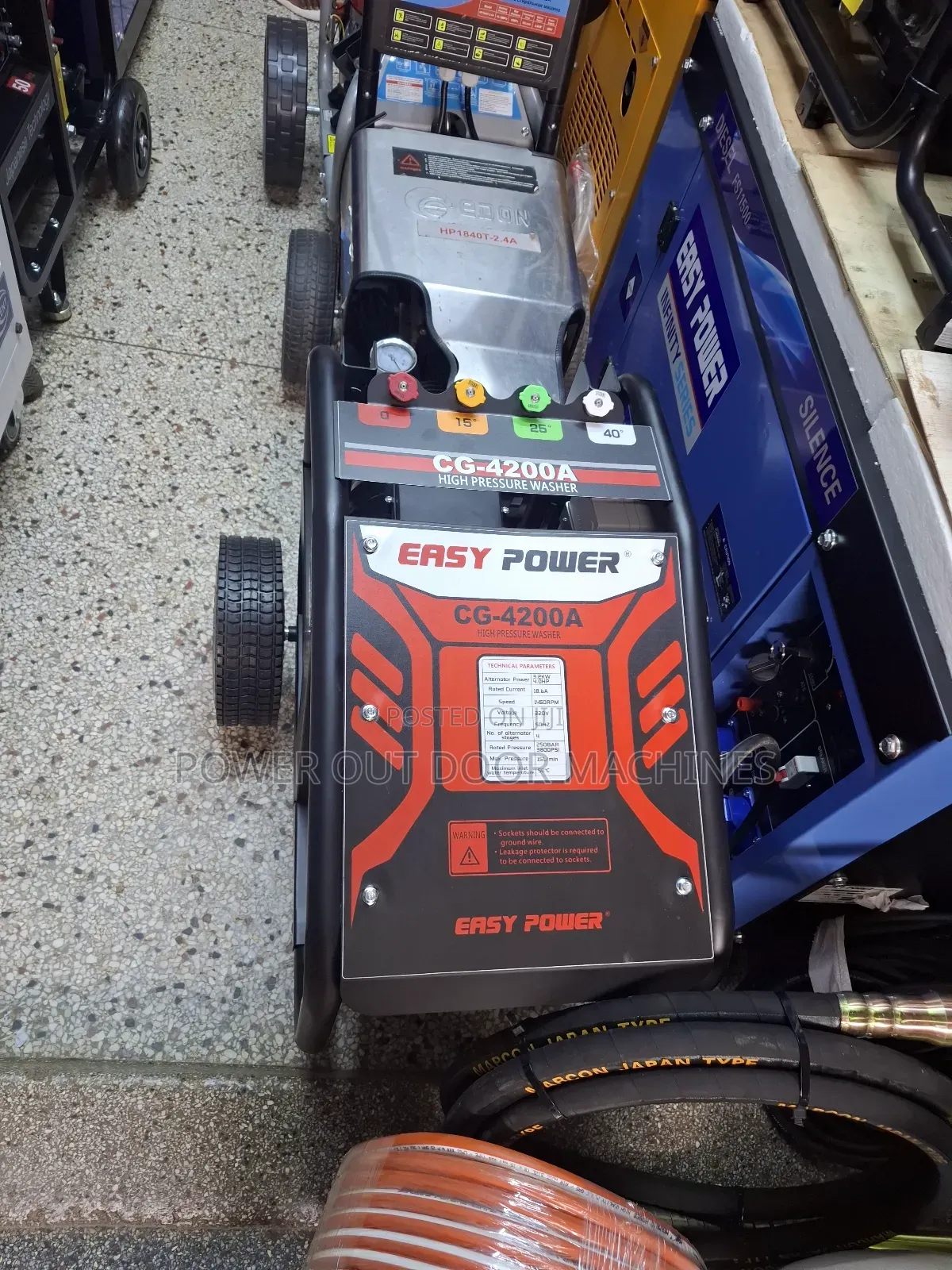 Easy Power Italy High Pressure Washer 4kw