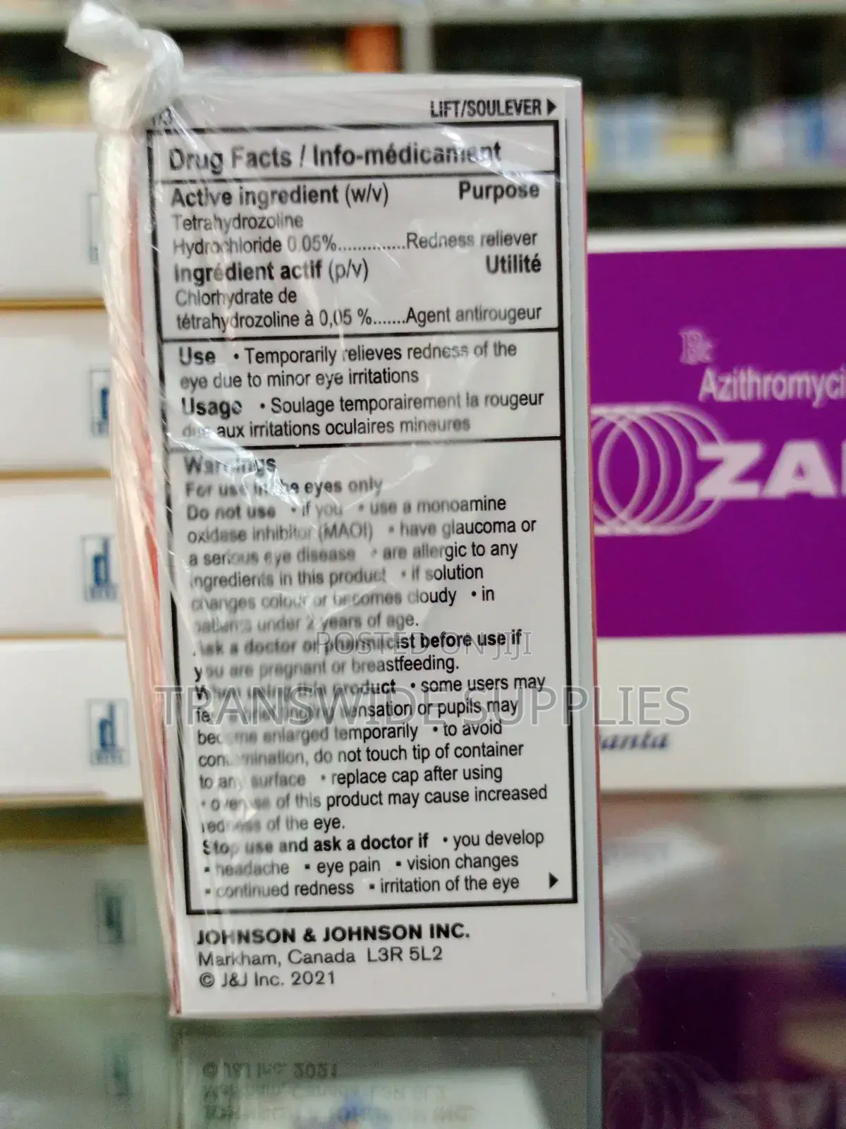 Visine Original 15mls Eye Whitener Eye Drop - Gets Red Out Fast