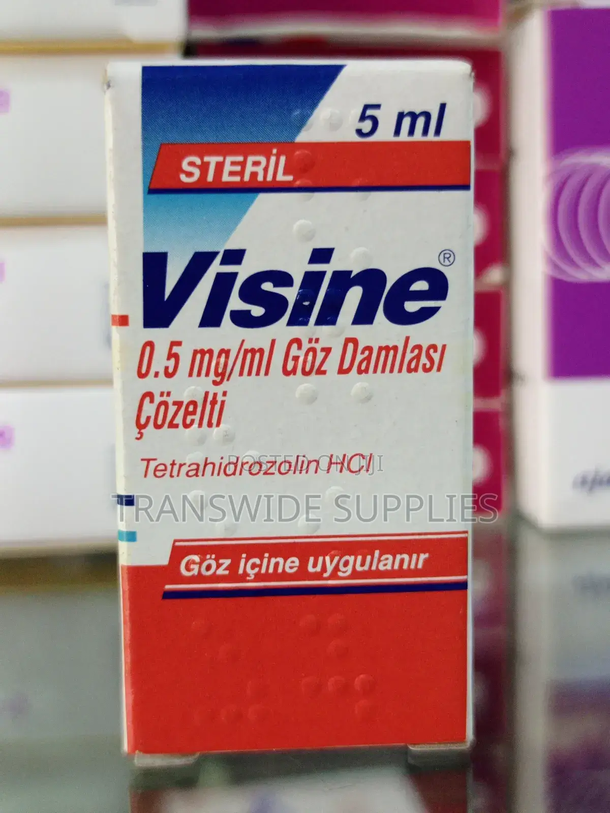 Visine 5ml Eye Drop Whitener Turkey - Clears Redness Itching Faster