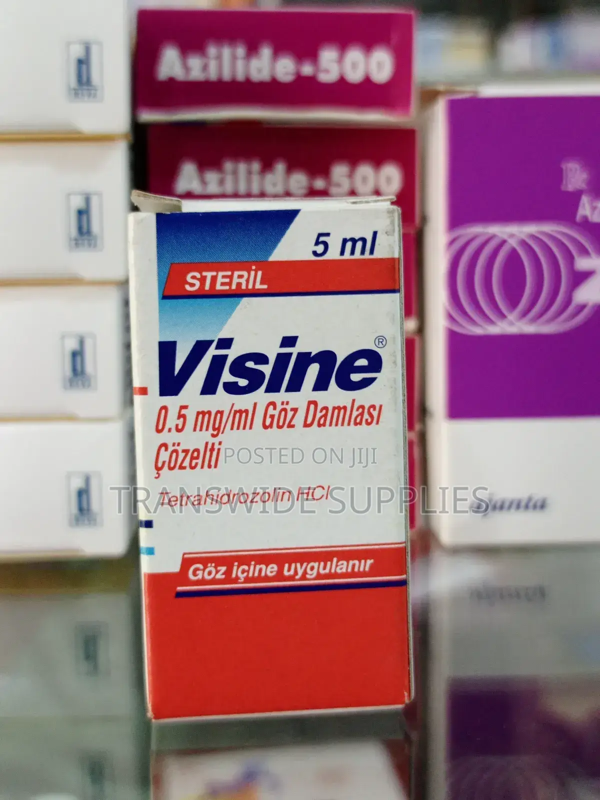 Visine 5ml Eye Drop Whitener Turkey - Clears Redness Itching Faster