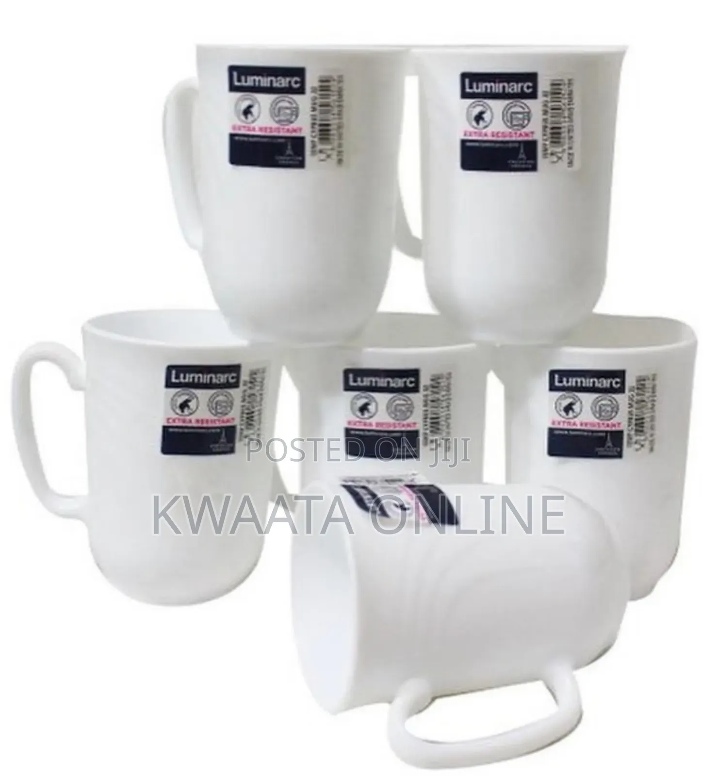 Luminarc 6pcs Set Morning Ceramic Cups For Tea/ Coffee