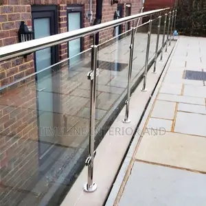 Modern Stainless Steel Glass Balcony Railings – Elegant Durable