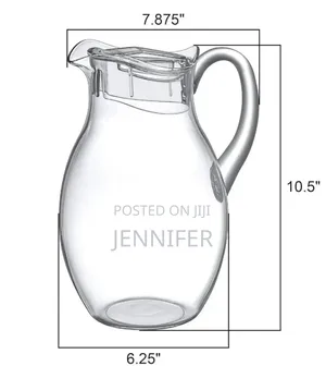 Clear Acrylic Water Pitcher Jug