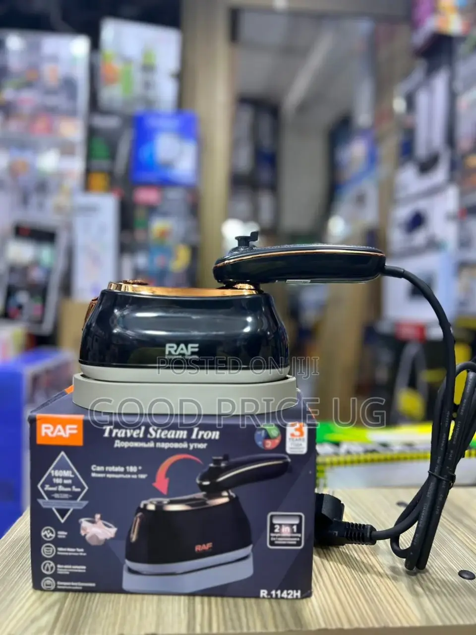 Raf Portable Mini Ironing , 180° Rotating Handheld Steam Iron, 50ml