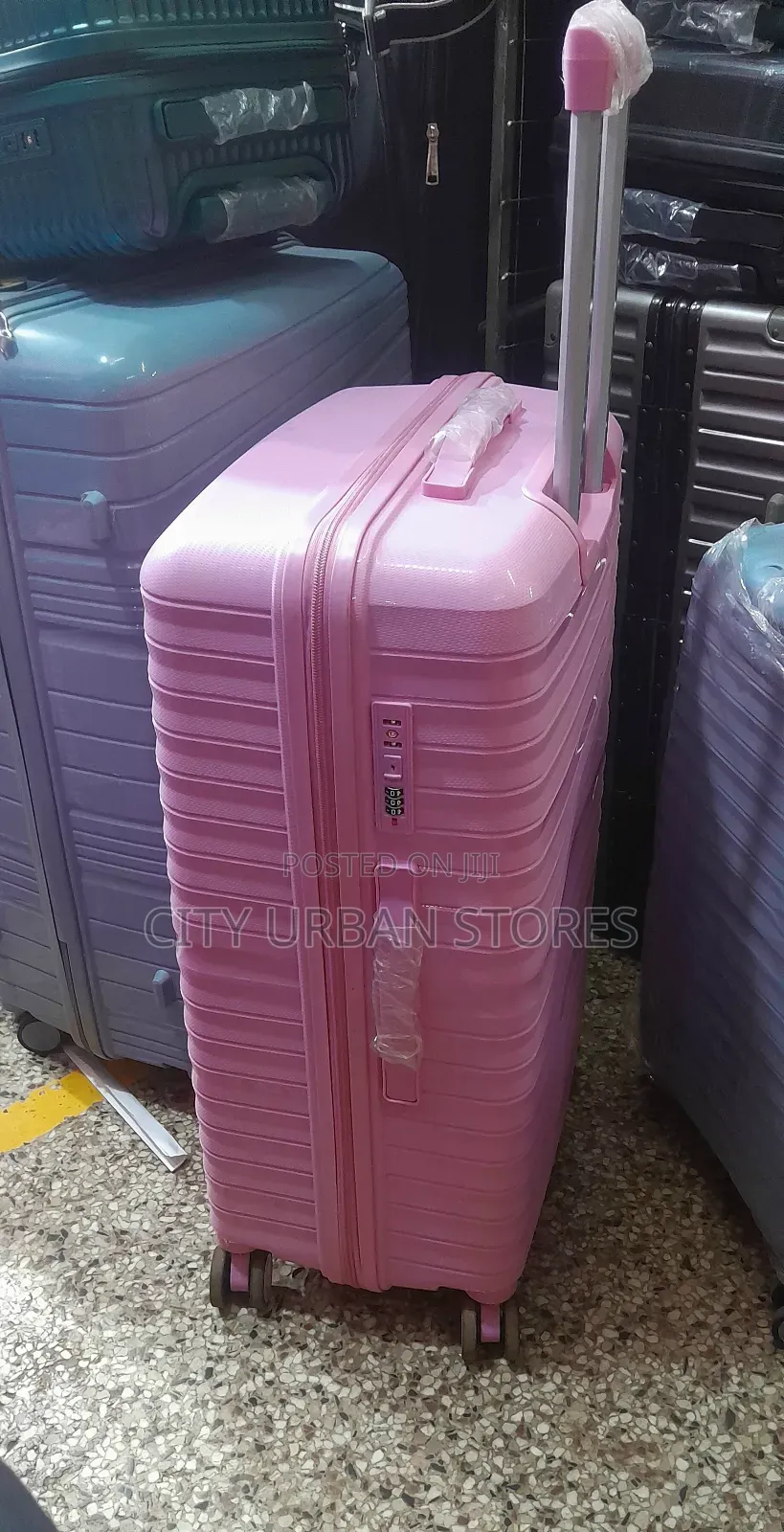 Medium Size Plastic Rubber Suitcase