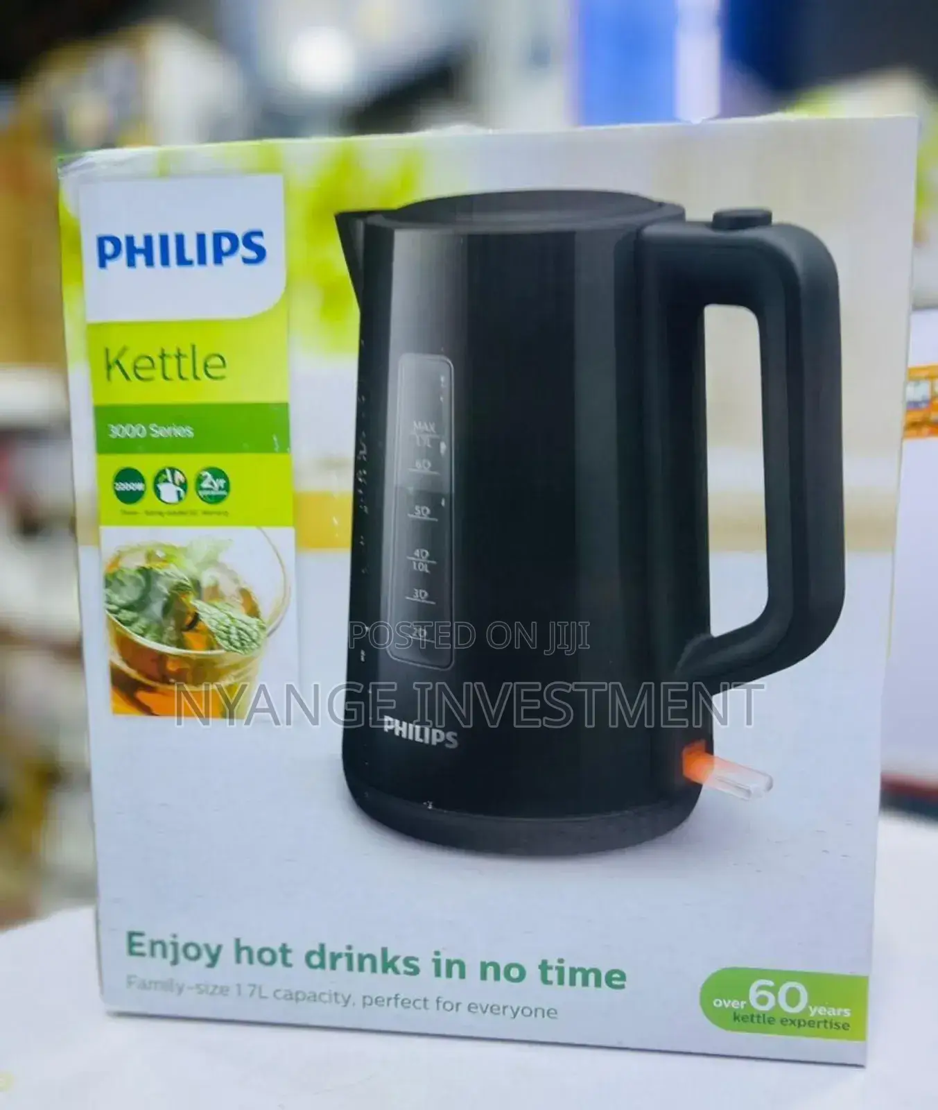 Phillips Plastic Kettle Black 3000series