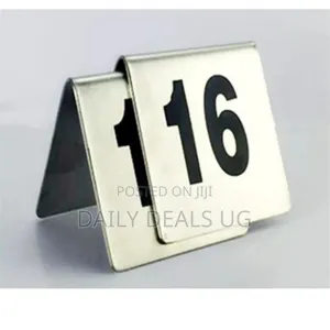 11-20 Stainless Steel Table Number Plate for Restaurant Hotel Bar