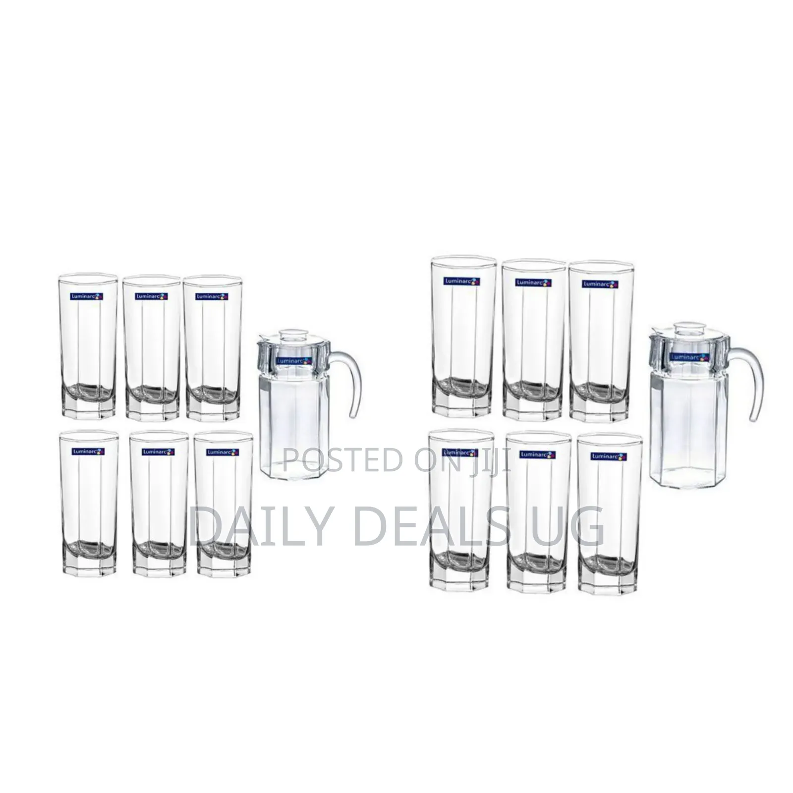 Luminarc Octim 1 Jug and 6 Glasses Juice /Water Set-Colorless