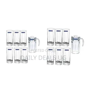 Luminarc Octim 1 Jug and 6 Glasses Juice /Water Set-Colorless