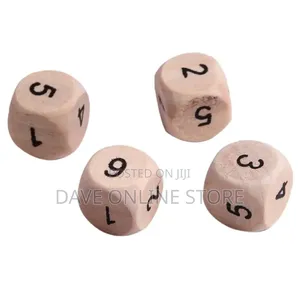 54pcs Wooden Jenga Blocks With 4 PCS Dices, Stacking Tower Game