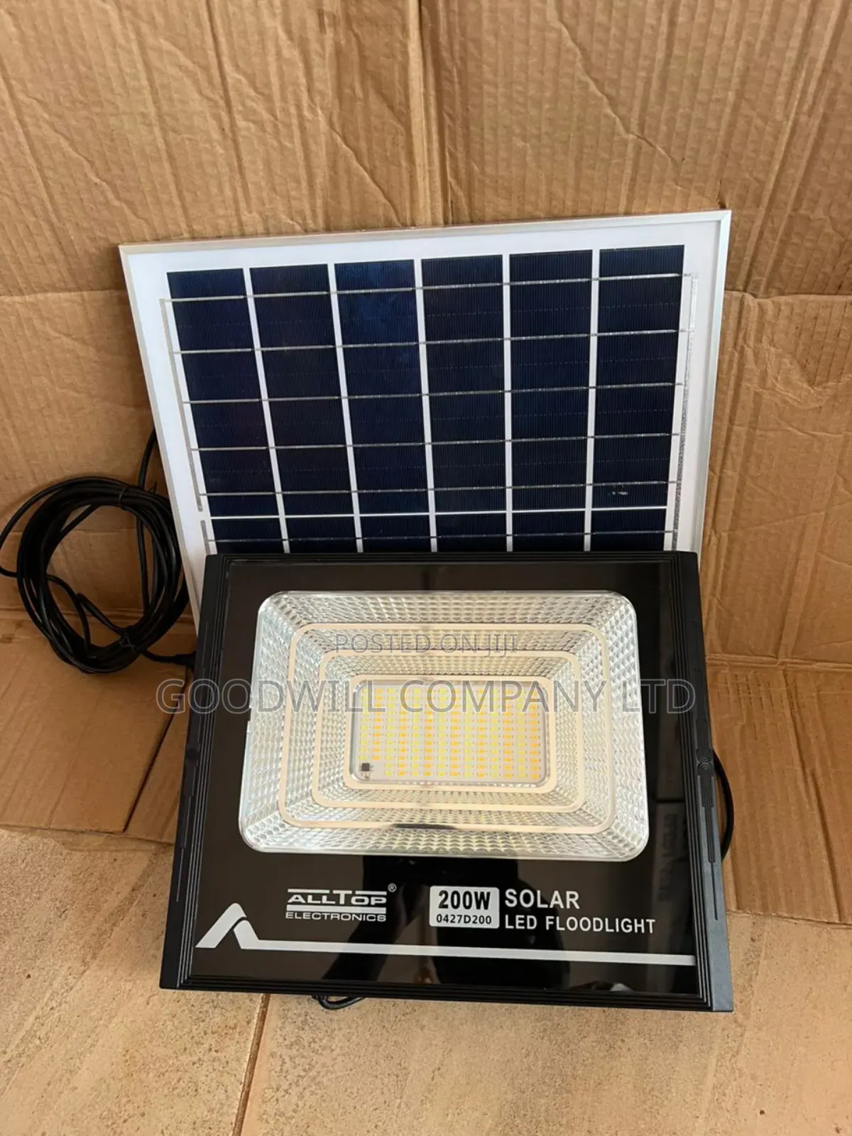 200w Solar Flood/Security Light Model54030