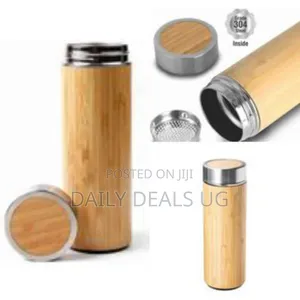 Double Wall Stainless Steel Bamboo Insulating Vacuum Flask